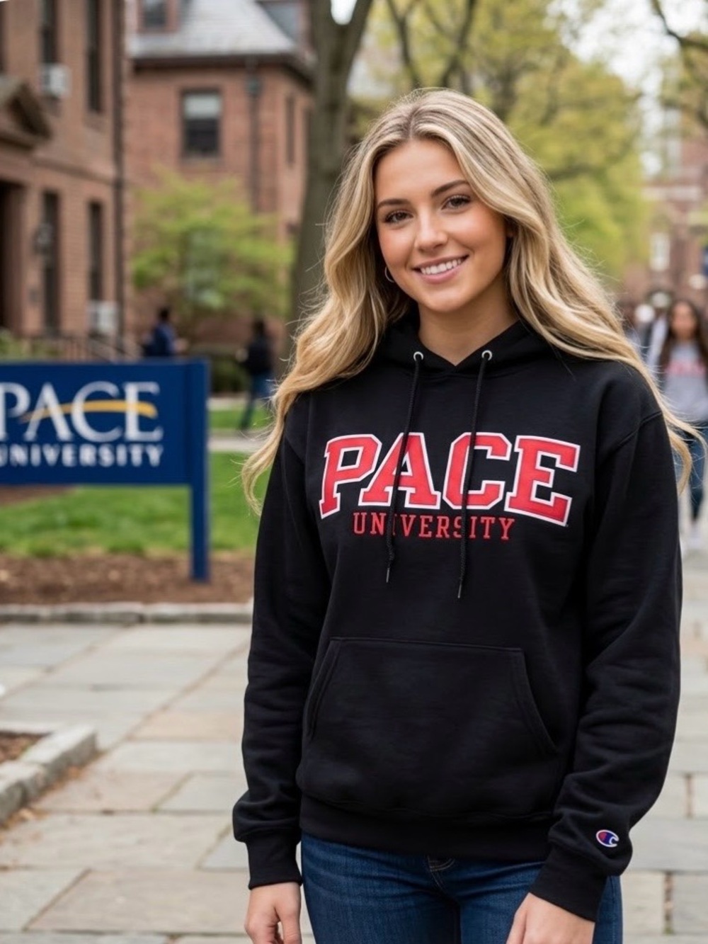 Champion Pace University Hoodie - Picture 1 of 8
